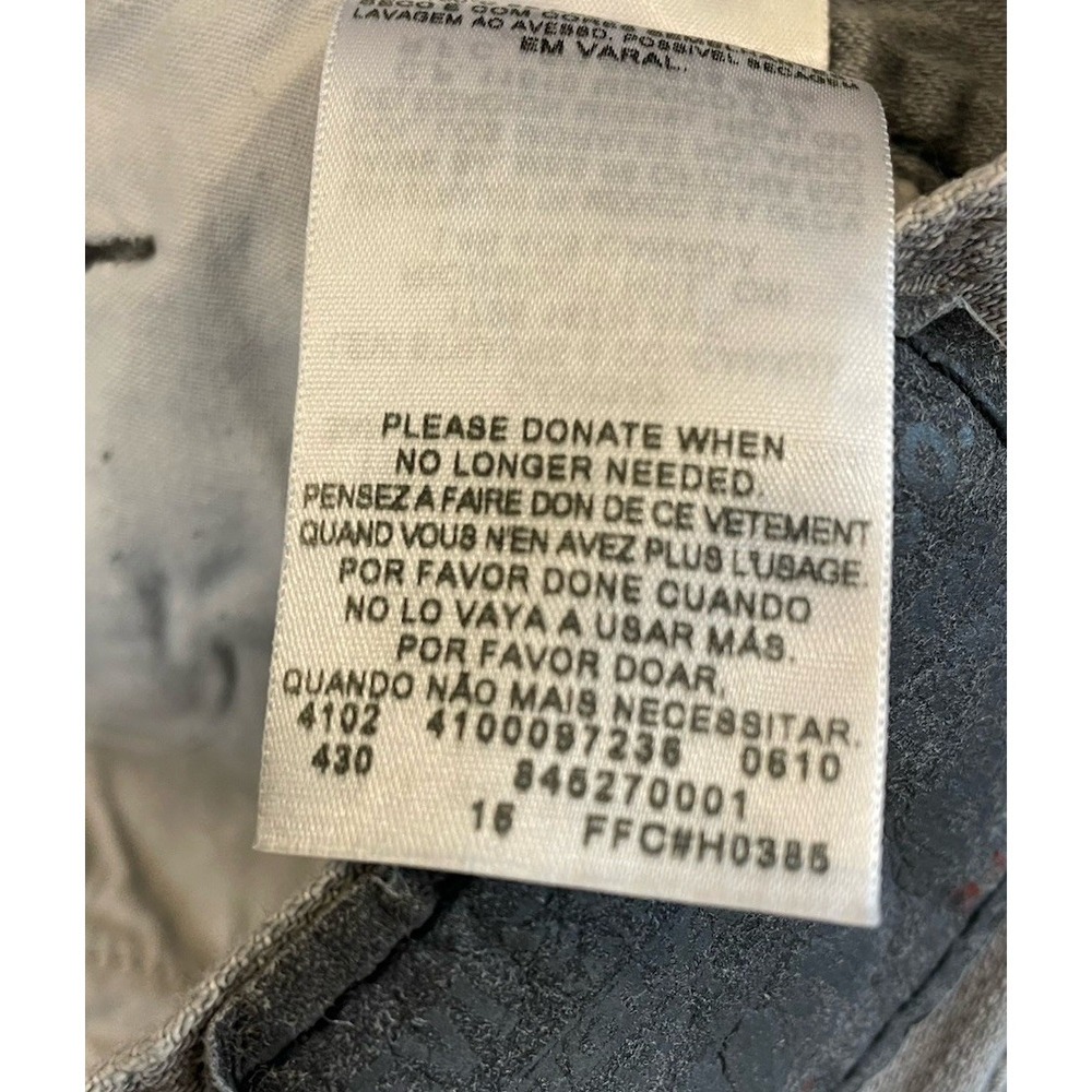 Levis 527 Boot Cut Jeans Mens 34x32(31"L) Gray Back Zip Pockets Cotton Faded - Picture 5 of 8